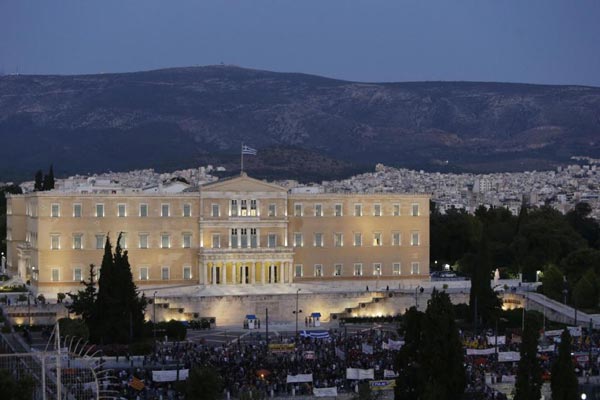 Biểu tình chống chính sách khắc khổ của chính phủ tại Athens
